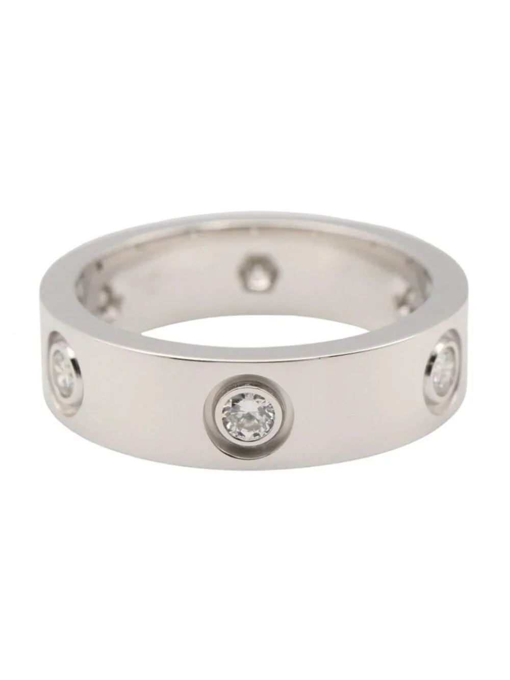 Cartier Ring Love 18K White Gold Diamond